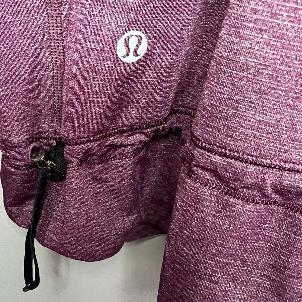 Lululemon Rest Less Tank Heathered Plum Hyper Stripe Plum Pow Stripe Angel Wing